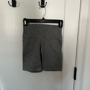 Gray biker shorts